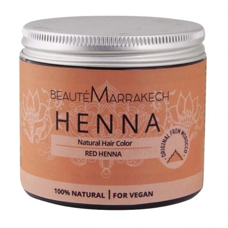 Naturalna henna do włosów, ruda, Beaute Marrakech 100g