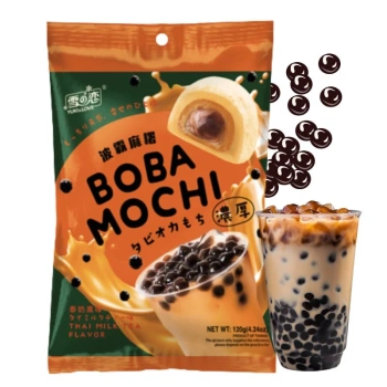 Ciasteczka Boba Mochi o smaku mlecznej herbaty, Yuki&Love 120g