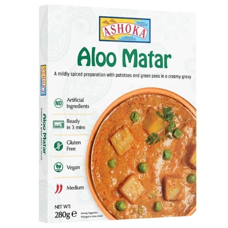 Ashoka Aloo Matar 280 g gotowe danie indyjskie