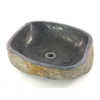 Umywalka kamienna bazaltowa (nablatowa, miska,zlew) 41 x 45 cm 