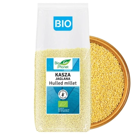 Kasza jaglana bezglutenowa, kasza z prosa bio, 1kg, Bio Planet