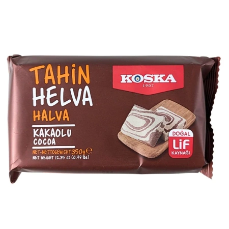 Chałwa turecka kakaowa, tureckie słodycze Koska 350g