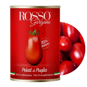 Pomidory Pelati bez skóry całe włoskie Rosso Gargano 400g