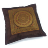 Poszewka na poduszkę orientalna dekoracja(40x40, brąz, mandala, Indie)