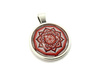 WISIOR CZERWONY FENIKS (ZAWIESZKA, Z MANDALĄ, 25 MM)