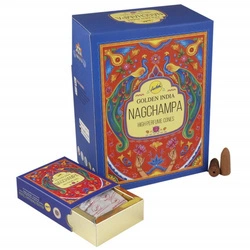 Kadzidła płynące stożkowe, Nag Champa Golden India (Sreevani, Indie)