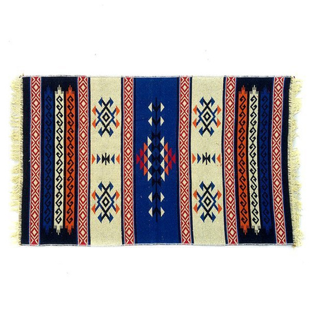 DYWAN CHODNIK KILIM TURECKI DARK BLUE 60 x 90 cm