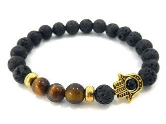 BRANSOLETKA LAWA Z TYGRYSIM OKIEM I 