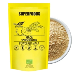 Maca korzeń, sproszkowana peruwiańska bio, 150g, Bio Planet Superfoods