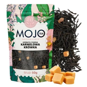 Herbata czarna liściasta Karmelowa Krówka, Mojo Tea 50g 