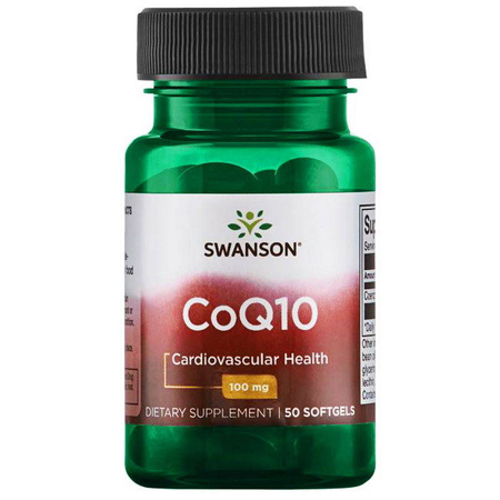 Swanson Koenzym Q 10 suplement diety (100mg, 50 kaps)