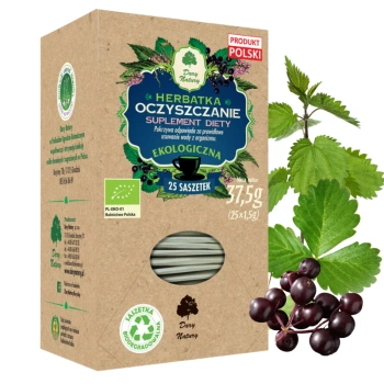Herbata ziołowa Oczyszczanie eko Dary Natury 25 sasz.