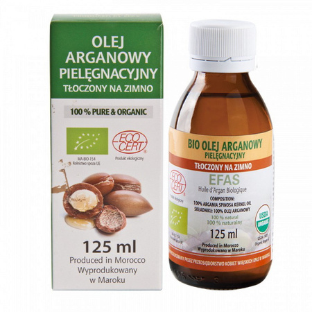 OLEJEK ARGANOWY Z MAROKA ECOCERT (125ml,Maroko)