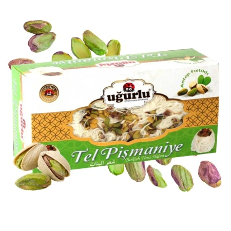 Chałwa pistacjowa kłębki wełny pismaniye z pistacjami Ugurlu 240g