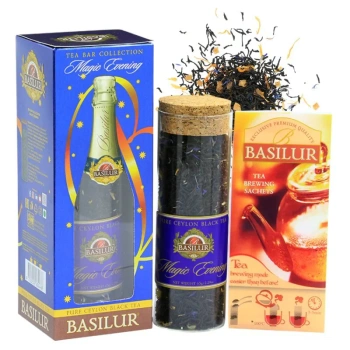 Czarna herbata liściasta z chabrem i nagietkiem, Magic Evenings, Basilur 65g