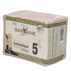 MYDŁO ALEPPO 5% SARYANE 200G NATURALNE  OLIWA Z OLIWEK, OLEJ LAUROWY