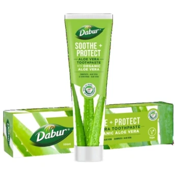 PASTA DO ZĘBÓW Z ALOESEM DABUR HERBAL 100 ML (ALOE VERA, BEZ FLUORU)