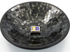 MISA - PATERA CERAMICZNA SREBRNO-CZARNA (INDONEZJA TALERZ CERAMIKA, ŚR.36 CM, WZ.A)