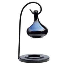 Kominek zapachowy, podgrzewacz do olejków i wosków kropla, w kolorze czarnym