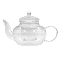 Szklany dzbanek z zaparzaczem do herbaty i ziół, 400 ml