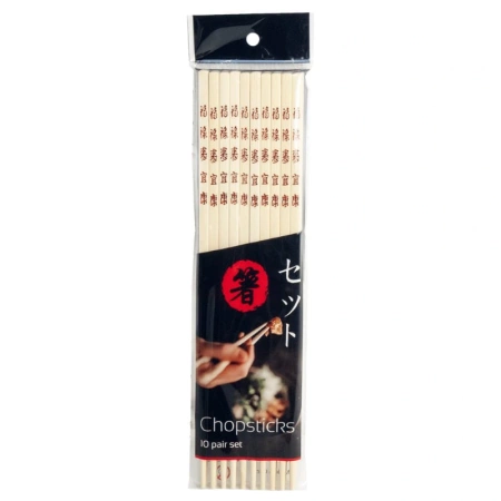 Pałeczki bambusowe do sushi, 10 par 26,5 cm