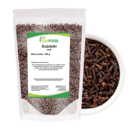 Goździki całe suszone, aromatyczna przyprawa, Deli Food 100g