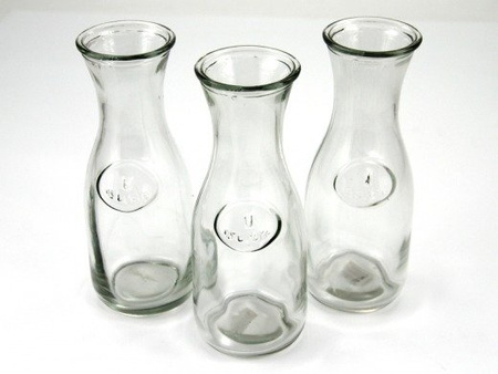 SZKLANA BUTELKA (POJEMNIK 0,5 L, VINTAGE, 20CM)