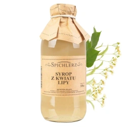 Syrop z kwiatów lipy do kawy i herbaty lipowy Spichlerz 330ml