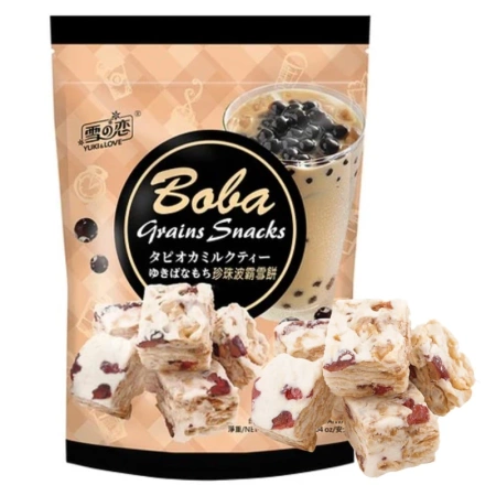Ciasteczka Boba milk tea, z kuleczkami bubble tea, Yuki&Love 140g