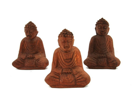 FIGURKA BUDDA (BUDDHA, DREWNIANY, WYS. 12 CM)