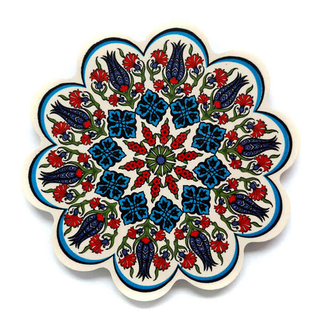 PODSTAWKA CERAMICZNA POD GORĄCE NACZYNIA (RĘKODZIEŁO TURCJA 18CM)