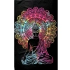 Makatka, tkanina na ścianę, obrus bieżnik Budda 115x75cm Indie