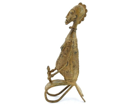 FIGURKA DOGON 33 CM (KOBIETA, FIGURA Z MALI)