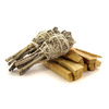 Zestaw 2x biała szałwia pęczek i 50g palo santo (naturalne kadzidło)