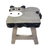Krzesełko, taboret krowa, czarno-biały 30cm