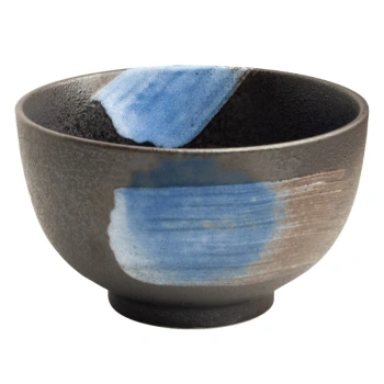 Czarka do matchy, japońska miseczka do matchy chawan, w kolorze czarnym