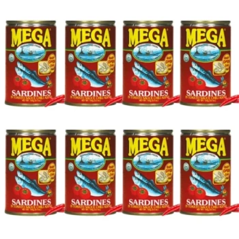 Sardynki w sosie pomidorowym z chilli pikantne Mega zestaw x8