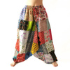 Szarawary spodnie patchwork alladynki, haremki Indie