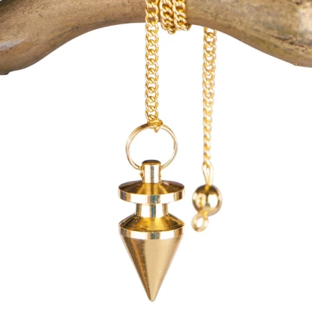 Wahadełko do radiestezji, wahadło z pozłacanego mosiadzu