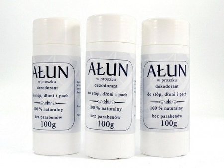 AŁUN W PROSZKU 100 g (ANTYPERSPIRANT, DO STÓP, DŁONI I PACH)