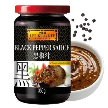 Sos z czarnego pieprzu, z czarnym pieprzem,  Lee Kum Kee 350g