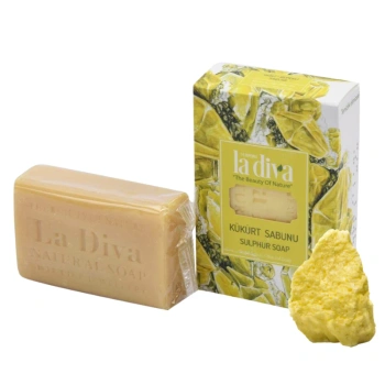 Mydło w kostce siarkowe cera tłustai La Diva 100g
