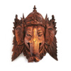 Maska drewniana Ganesha (figurka, rękodzieło, rzeźba)