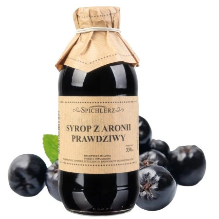 Syrop z aronii, naturalne antyoksydanty, Spichlerz 330ml