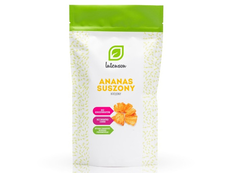 ANANAS SUSZONY 150 G (ZDROWA PRZEKĄSKA, BAKALIE, BEZ DODATKU CUKRU)