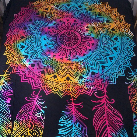 Orientalna narzuta łapacz snów, multikolor (kapa, zasłona, tkanina) 210 x 240 