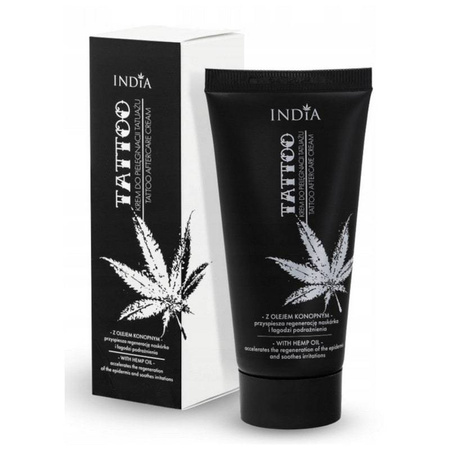 Krem do pielęgnacji tatuażu z olejem konopnym India 50 ml