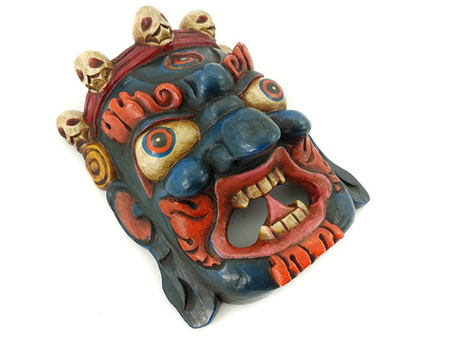 MASKA TYBETAŃSKA MAHAKALA (TYBET, WYS. 20CM)