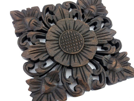 Drewniany panel dekoracyjny (dekor rzeźbiony  22x21cm)