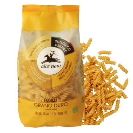 Makaron świderki semolinowy, bio 500g, Alce Nero